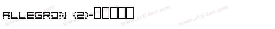 ALLEGRON (2)字体转换